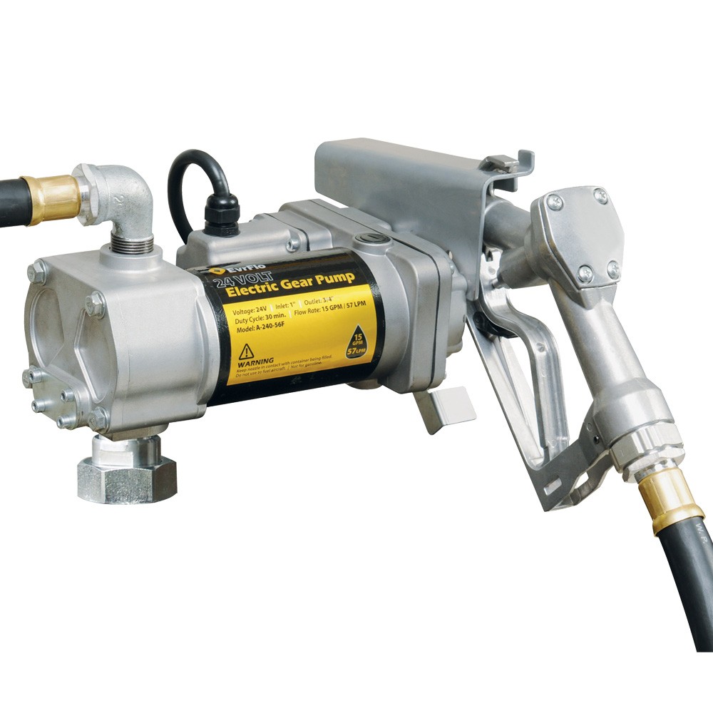 EvrFlo EV-12M 15GPM Gear Fuel Transfer Pump - Global