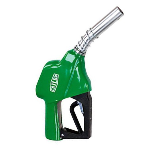 1” NPT Inlet 1-3/16” Spout ZL-120L Green Automatic Fueling Nozzle