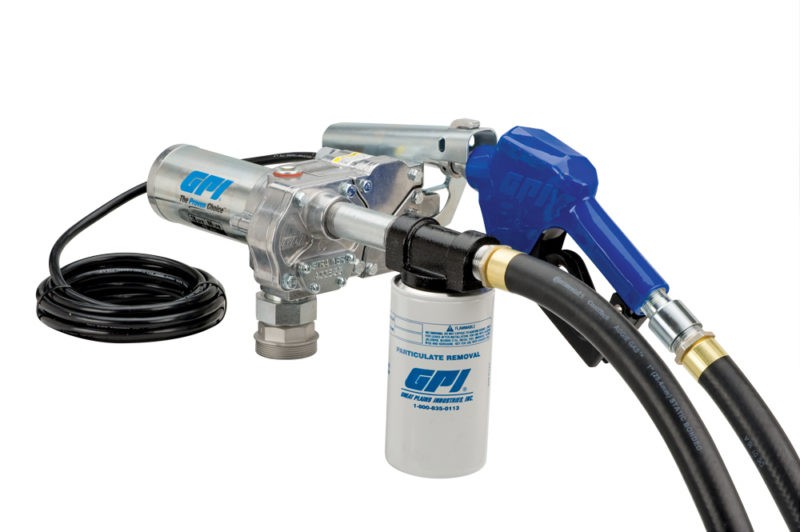 GPI M180SAU W/Filter 12 Volt Fuel Transfer Pump (18 GPM) Global Fueling