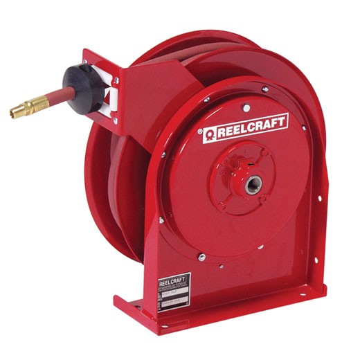 Reelcraft 5430OHP 1/4"X30' Grease Reel with Hose Global Fueling
