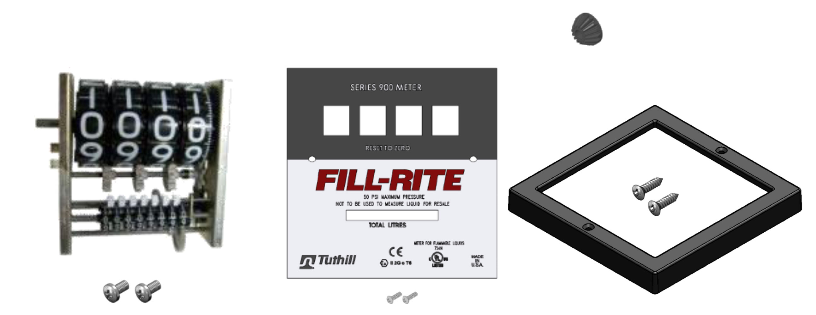 900 Series Liter Register /& Faceplate Fill-Rite KIT900LR Kit